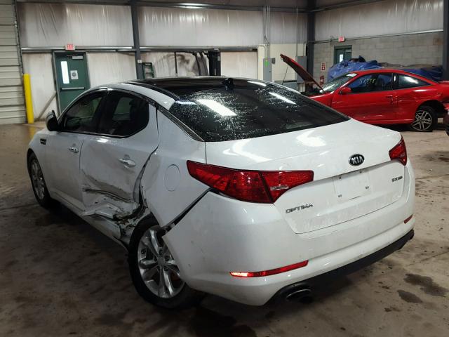 5XXGN4A74DG158641 - 2013 KIA OPTIMA EX WHITE photo 3