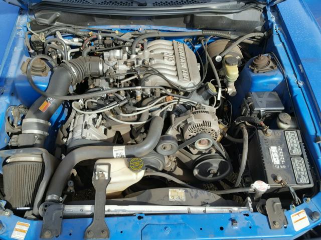 1FAFP4049WF125056 - 1998 FORD MUSTANG BLUE photo 7