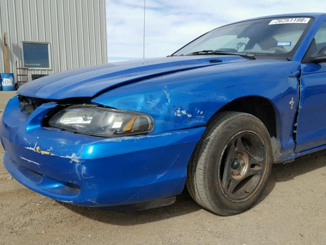 1FAFP4049WF125056 - 1998 FORD MUSTANG BLUE photo 9