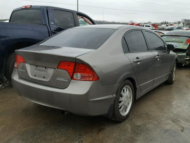 1HGFA16516L140017 - 2006 HONDA CIVIC LX GRAY photo 4