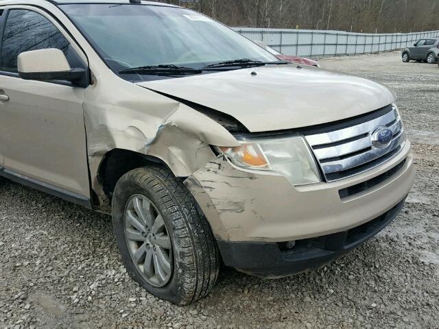 2FMDK49C27BB60031 - 2007 FORD EDGE SEL P GOLD photo 9