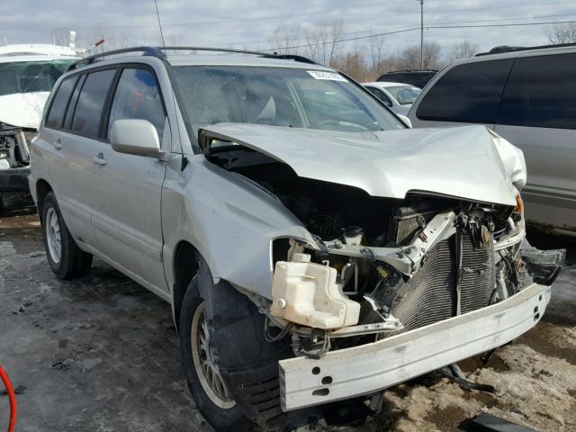 JTEHD21A440030047 - 2004 TOYOTA HIGHLANDER SILVER photo 1