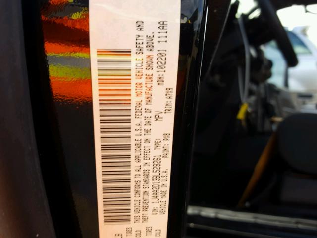 1J4AA2D13BL529261 - 2011 JEEP WRANGLER S BLACK photo 10