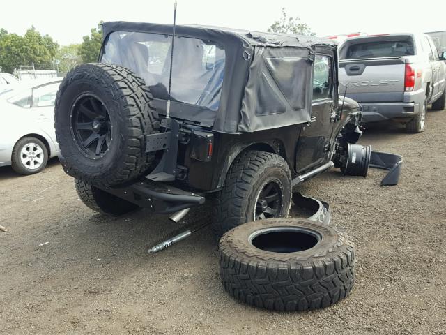 1J4AA2D13BL529261 - 2011 JEEP WRANGLER S BLACK photo 4