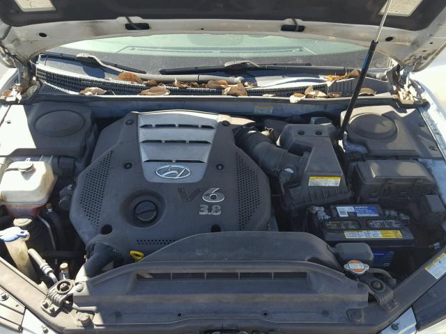 KMHFC46FX6A106507 - 2006 HYUNDAI AZERA SE SILVER photo 7