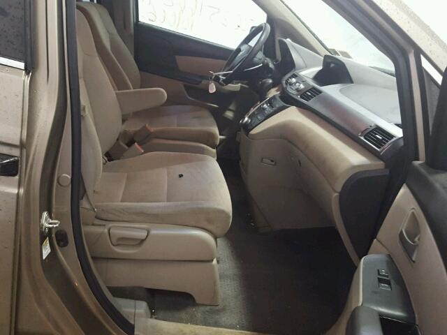 5FNRL5H29CB096332 - 2012 HONDA ODYSSEY LX TAN photo 5