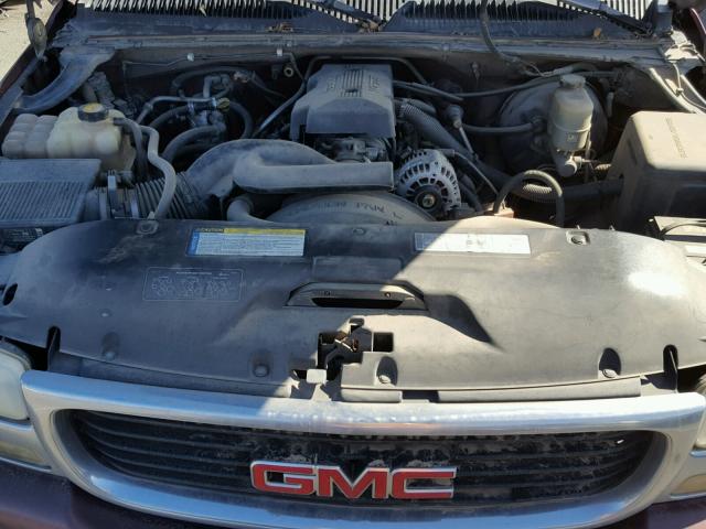 2GTEC19V2X1534584 - 1999 GMC NEW SIERRA MAROON photo 7