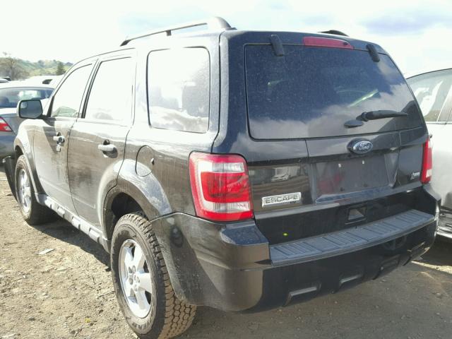 1FMCU0DG0CKB32947 - 2012 FORD ESCAPE XLT BLACK photo 3