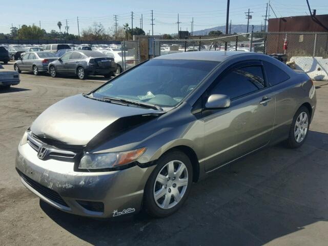 2HGFG12688H536720 - 2008 HONDA CIVIC LX GRAY photo 2