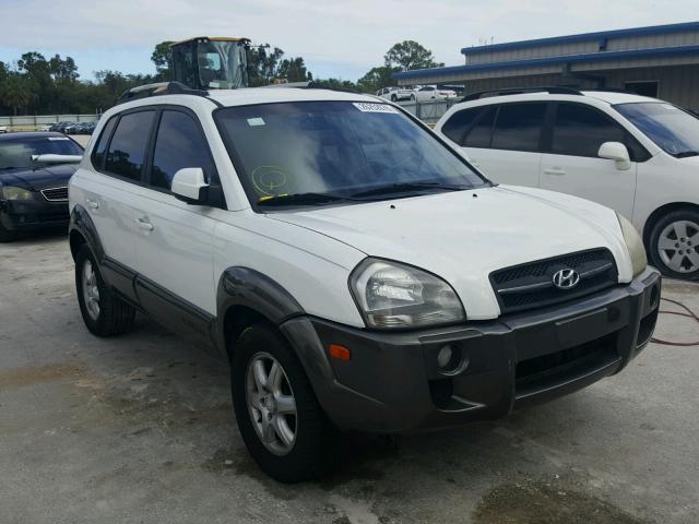 KM8JN12D45U081382 - 2005 HYUNDAI TUCSON GLS WHITE photo 1