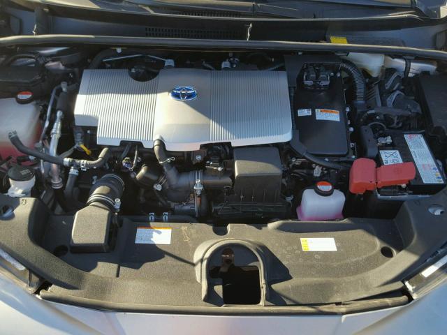 JTDKBRFU6G3514185 - 2016 TOYOTA PRIUS SILVER photo 7