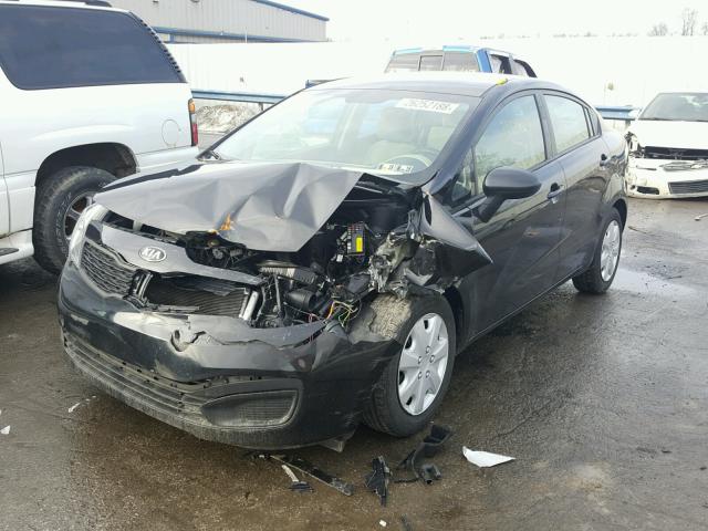KNADM4A33D6289767 - 2013 KIA RIO LX Սև լուսանկար 2