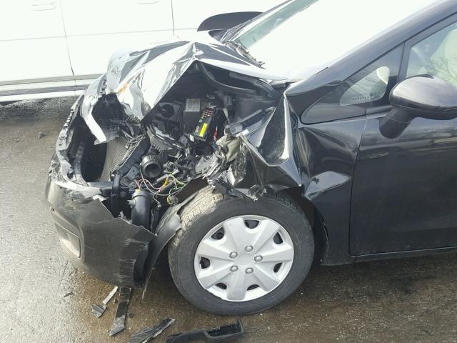 KNADM4A33D6289767 - 2013 KIA RIO LX Սև լուսանկար 9