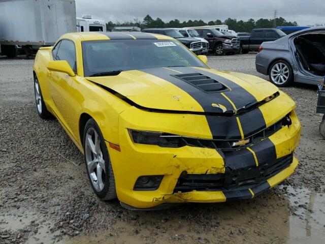 2G1FK1EJ8F9202121 - 2015 CHEVROLET CAMARO 2SS YELLOW photo 1