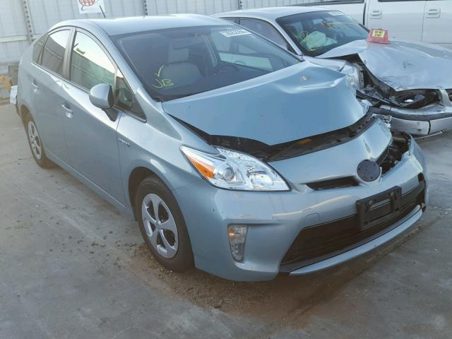 JTDKN3DU4F1948347 - 2015 TOYOTA PRIUS GREEN photo 1