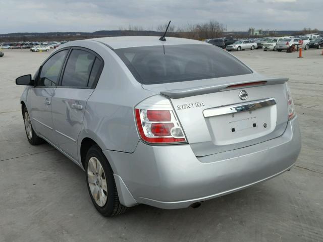 3N1AB6AP3BL605782 - 2011 NISSAN SENTRA 2.0 SILVER photo 3