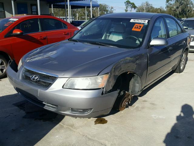 5NPET46C48H390833 - 2008 HYUNDAI SONATA GLS SILVER photo 2