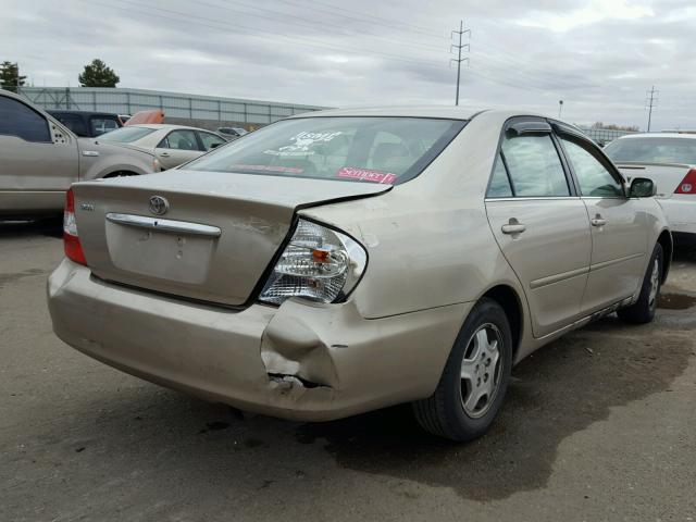 4T1BF32K93U054171 - 2003 TOYOTA CAMRY LE GOLD photo 4