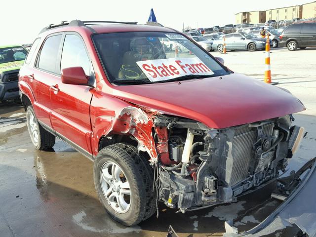 KNDJF723387456743 - 2008 KIA SPORTAGE E BURGUNDY photo 1