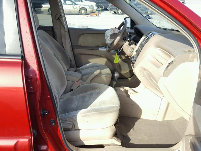 KNDJF723387456743 - 2008 KIA SPORTAGE E BURGUNDY photo 5