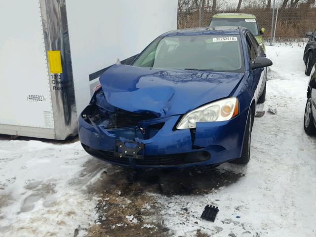 1G2ZG58B374235778 - 2007 PONTIAC G6 BASE BLUE photo 2