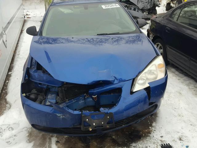 1G2ZG58B374235778 - 2007 PONTIAC G6 BASE BLUE photo 7