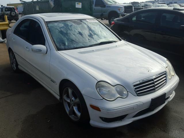 WDBRF52HX6A853674 - 2006 MERCEDES-BENZ C GENERATI WHITE photo 1