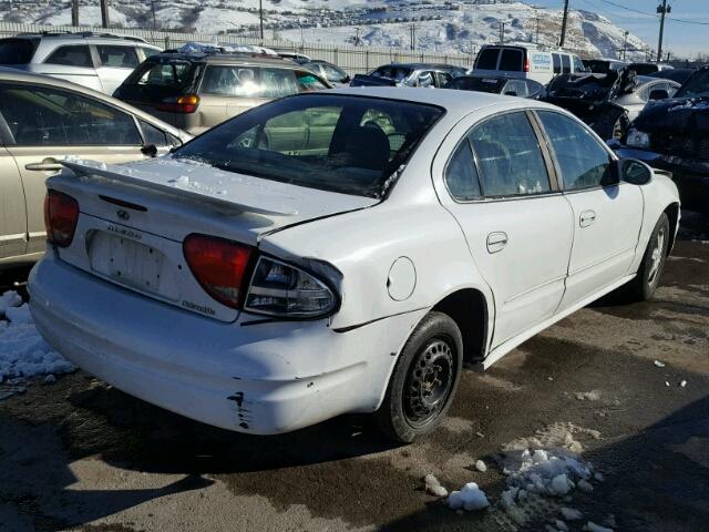 1G3NL52F12C203847 - 2002 OLDSMOBILE ALERO GL WHITE photo 4