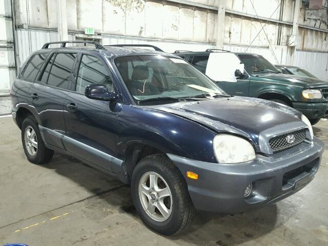 KM8SC73E94U807918 - 2004 HYUNDAI SANTA FE G BLUE photo 1