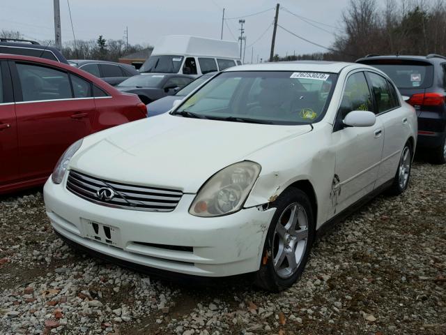 JNKCV51E73M334043 - 2003 INFINITI G35 WHITE photo 2