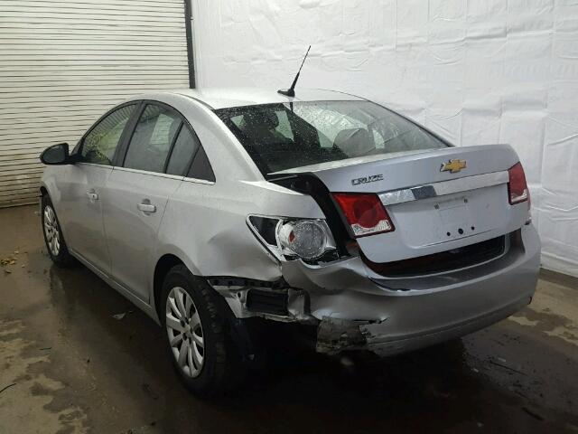 1G1PC5SH1B7171803 - 2011 CHEVROLET CRUZE LS SILVER photo 3