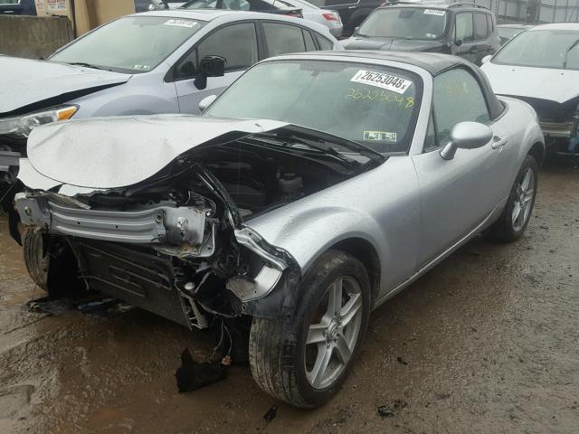 JM1NC25F360114170 - 2006 MAZDA MX-5 MIATA SILVER photo 2