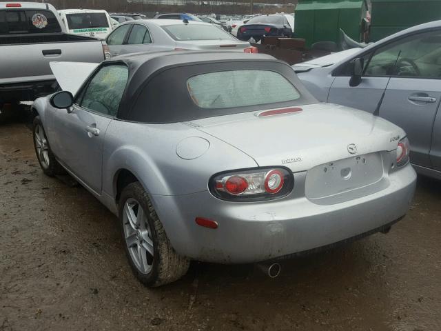 JM1NC25F360114170 - 2006 MAZDA MX-5 MIATA SILVER photo 3