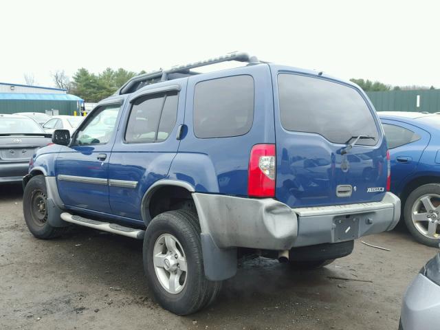 5N1ED28T84C681948 - 2004 NISSAN XTERRA XE BLUE photo 3