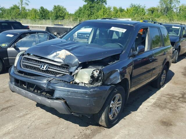 2HKYF18474H560797 - 2004 HONDA PILOT EX GRAY photo 2