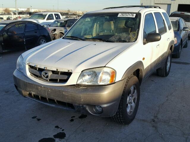 4F2CZ96153KM30395 - 2003 MAZDA TRIBUTE ES WHITE photo 2