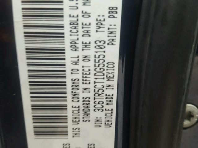 3C6TR5CT1DG555103 - 2013 RAM 2500 ST BLUE photo 10