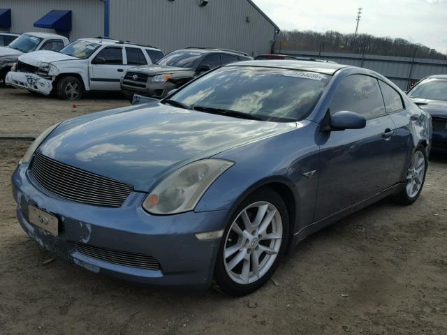 JNKCV54E65M416148 - 2005 INFINITI G35 BLUE photo 2