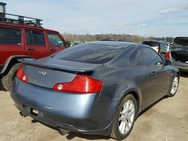 JNKCV54E65M416148 - 2005 INFINITI G35 BLUE photo 4