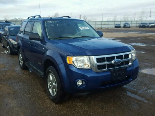 1FMCU93148KA65844 - 2008 FORD ESCAPE XLT BLUE photo 1