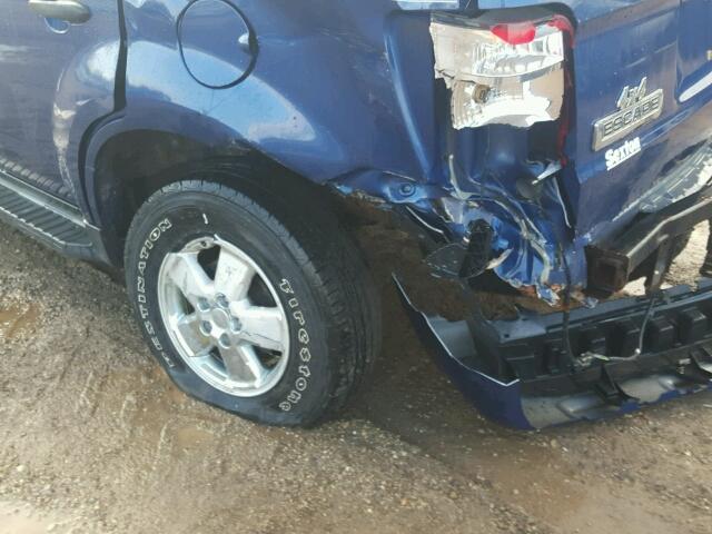 1FMCU93148KA65844 - 2008 FORD ESCAPE XLT BLUE photo 9