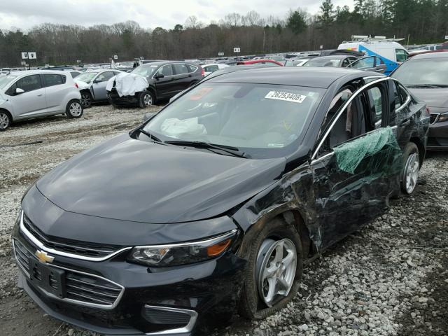 1G1ZB5ST7GF199599 - 2016 CHEVROLET MALIBU LS BLACK photo 2