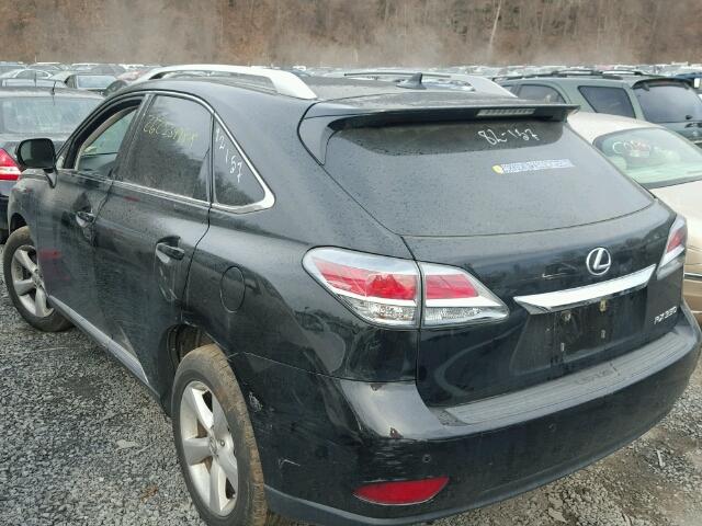 2T2BK1BA7DC181796 - 2013 LEXUS RX 350 BLACK photo 3