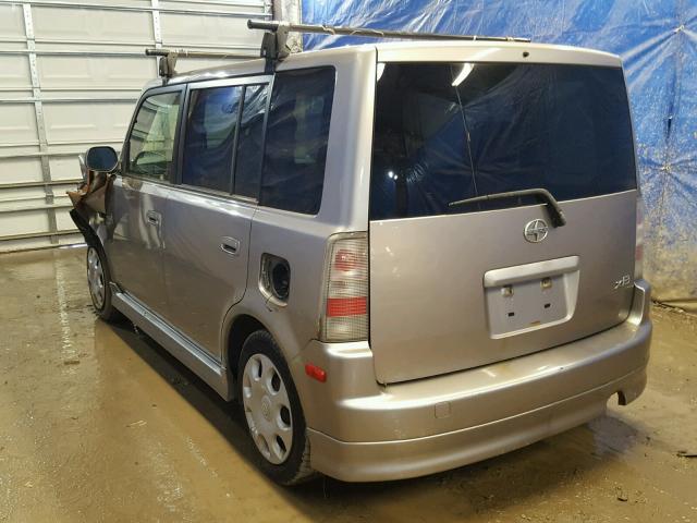 JTLKT324650173230 - 2005 TOYOTA SCION XB GRAY photo 3