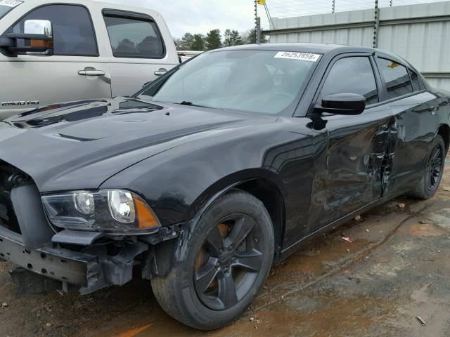 2C3CDXBG1EH325610 - 2014 DODGE CHARGER SE BLACK photo 9