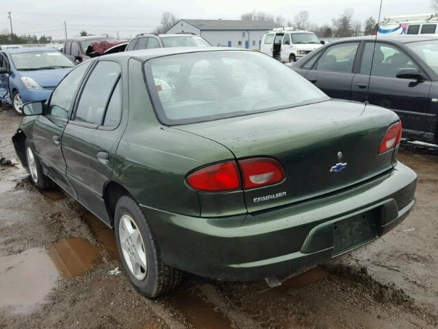 1G1JC5248Y7352005 - 2000 CHEVROLET CAVALIER GREEN photo 3