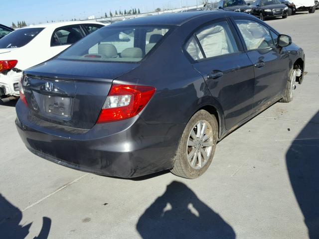 19XFB2F88CE334320 - 2012 HONDA CIVIC EX GRAY photo 4