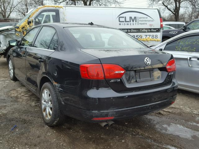 3VWDP7AJ5DM450885 - 2013 VOLKSWAGEN JETTA SE BLACK photo 3