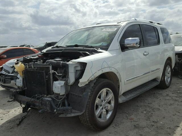 5N1BA0NF2EN610569 - 2014 NISSAN ARMADA PLA WHITE photo 2