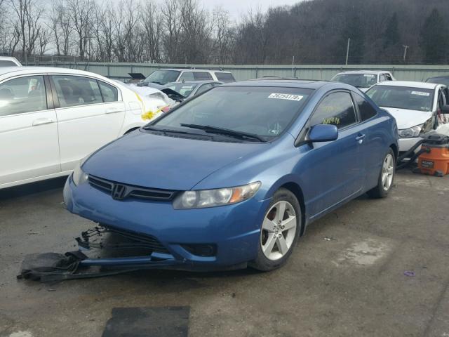 2HGFG11857H004830 - 2007 HONDA CIVIC EX BLUE photo 2